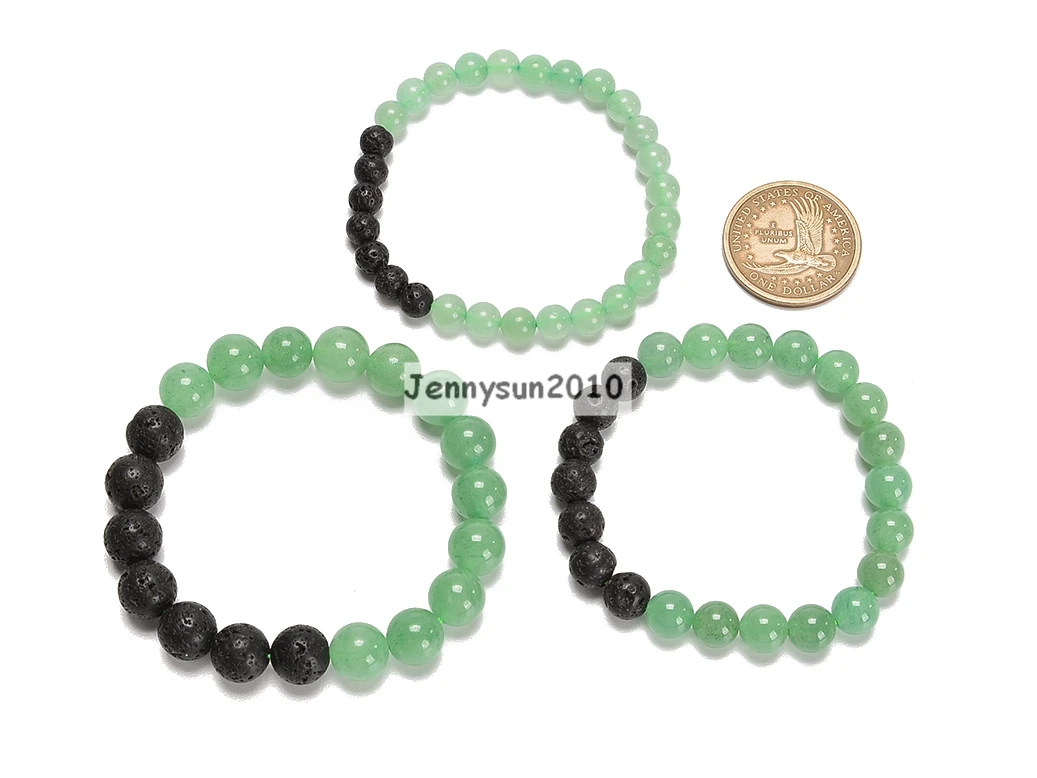 Натуральный зеленый авантюрин ручной работы + 7 вулканическая лава Рейки Чакра Драгоценные Камни Круглые бусины эластичный браслет 5 нитей/...
Натуральный зеленый авантюрин ручной работы + 7 вулканическая лава Рейки Чакра Драгоценные Камни Круглые бусины эластичный браслет 5 нитей/...