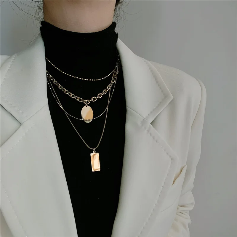 Titanium Steel Necklace Collarbone Chain Multi-layered Wearing Choker Pendant Sweater Chain Female
Titanium Steel Necklace Collarbone Chain Multi-layered Wearing Choker Pendant Sweater Chain Female