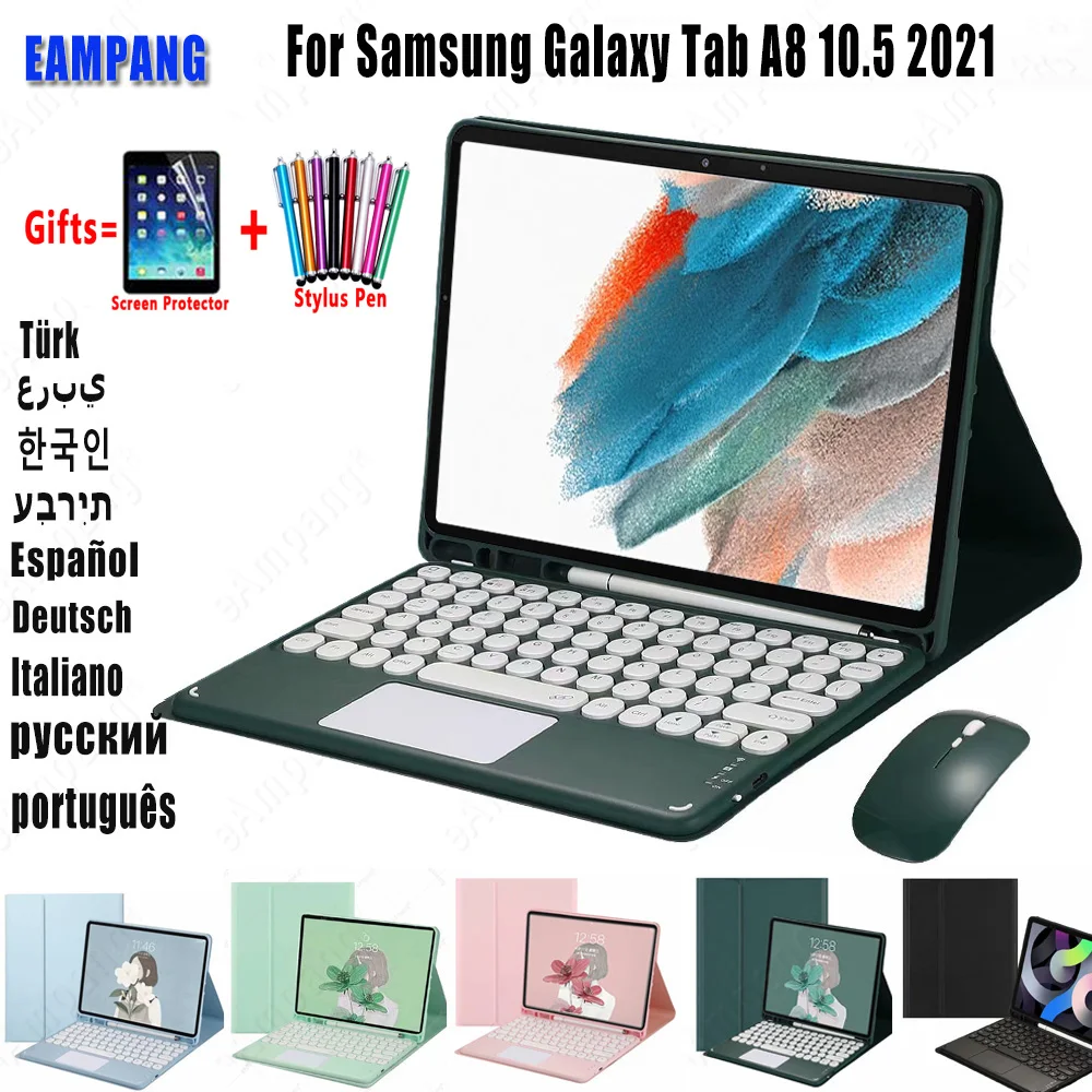 Magic Keyboard Case for Samsung Tab A8 10.5 2021 X200 X205 Case Keyboard for Samsung Tab A8 2021 Cover Russian Spanish Keyboard
Magic Keyboard Case for Samsung Tab A8 10.5 2021 X200 X205 Case Keyboard for Samsung Tab A8 2021 Cover Russian Spanish Keyboard