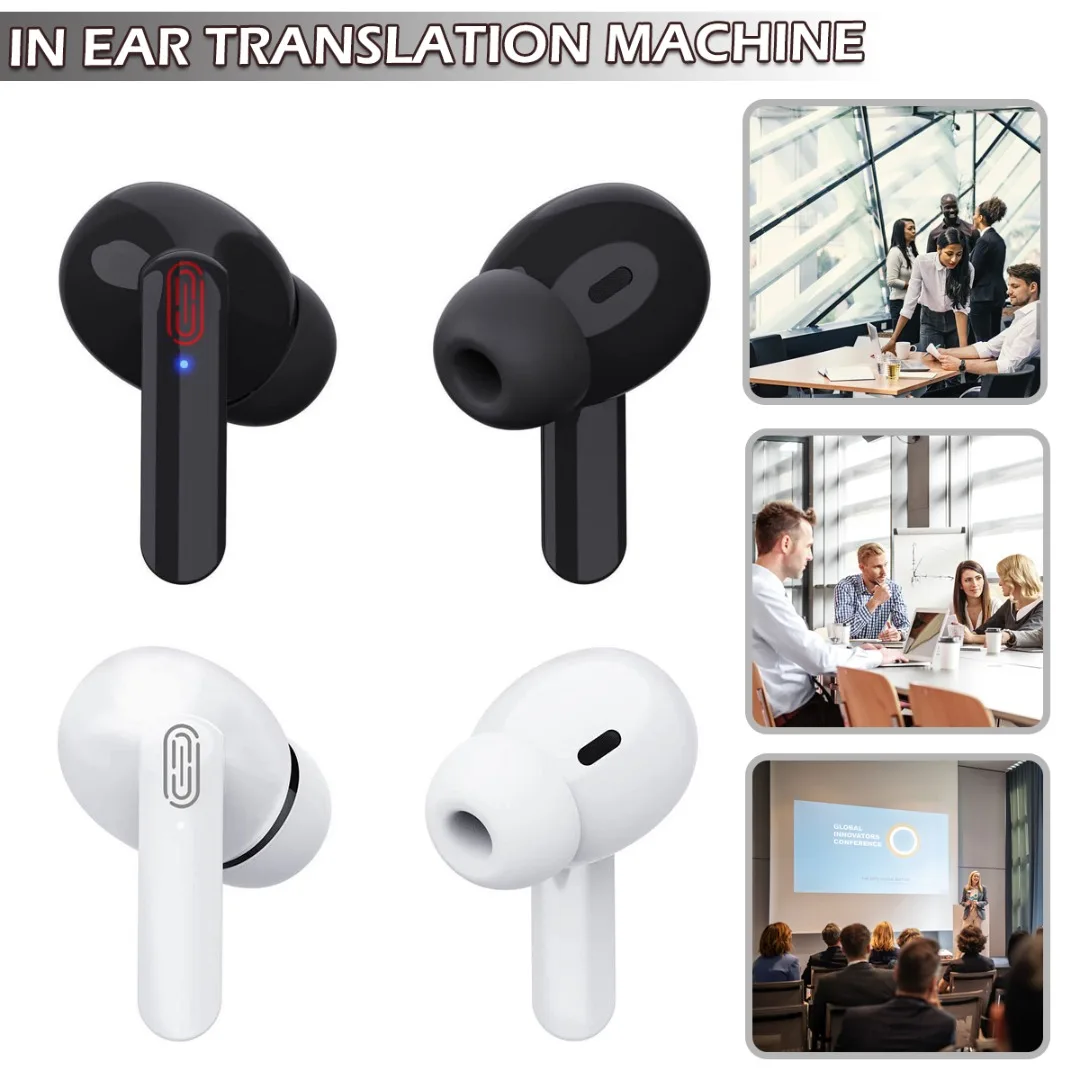 1Set 5V 1A Language Translator Earbuds Supports 84 Languages Real Time High Accuracy Bluetooth-compatible Translation Earbuds
1Set 5V 1A Language Translator Earbuds Supports 84 Languages Real Time High Accuracy Bluetooth-compatible Translation Earbuds