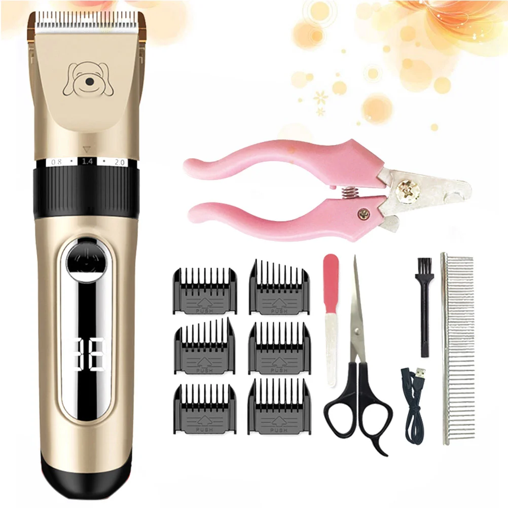 USB Rechargeable Electric Dog Pet Hair Trimmer Grooming Remover Tools Kit without Lubricating Oil
USB Rechargeable Electric Dog Pet Hair Trimmer Grooming Remover Tools Kit without Lubricating Oil