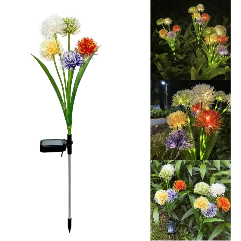 Solar Outdoor Lights Decorative LED Solar Garden Light Solar Dandelion Flowers IP65 Waterproof 5-Head for Garden Yard
Solar Outdoor Lights Decorative LED Solar Garden Light Solar Dandelion Flowers IP65 Waterproof 5-Head for Garden Yard