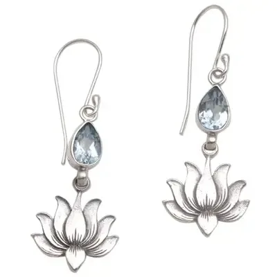 Vintage Fashion Silver Lotus Earrings Hollow Earrings Jewelry Sapphire Earrings for Women Girl Jewelry
Vintage Fashion Silver Lotus Earrings Hollow Earrings Jewelry Sapphire Earrings for Women Girl Jewelry