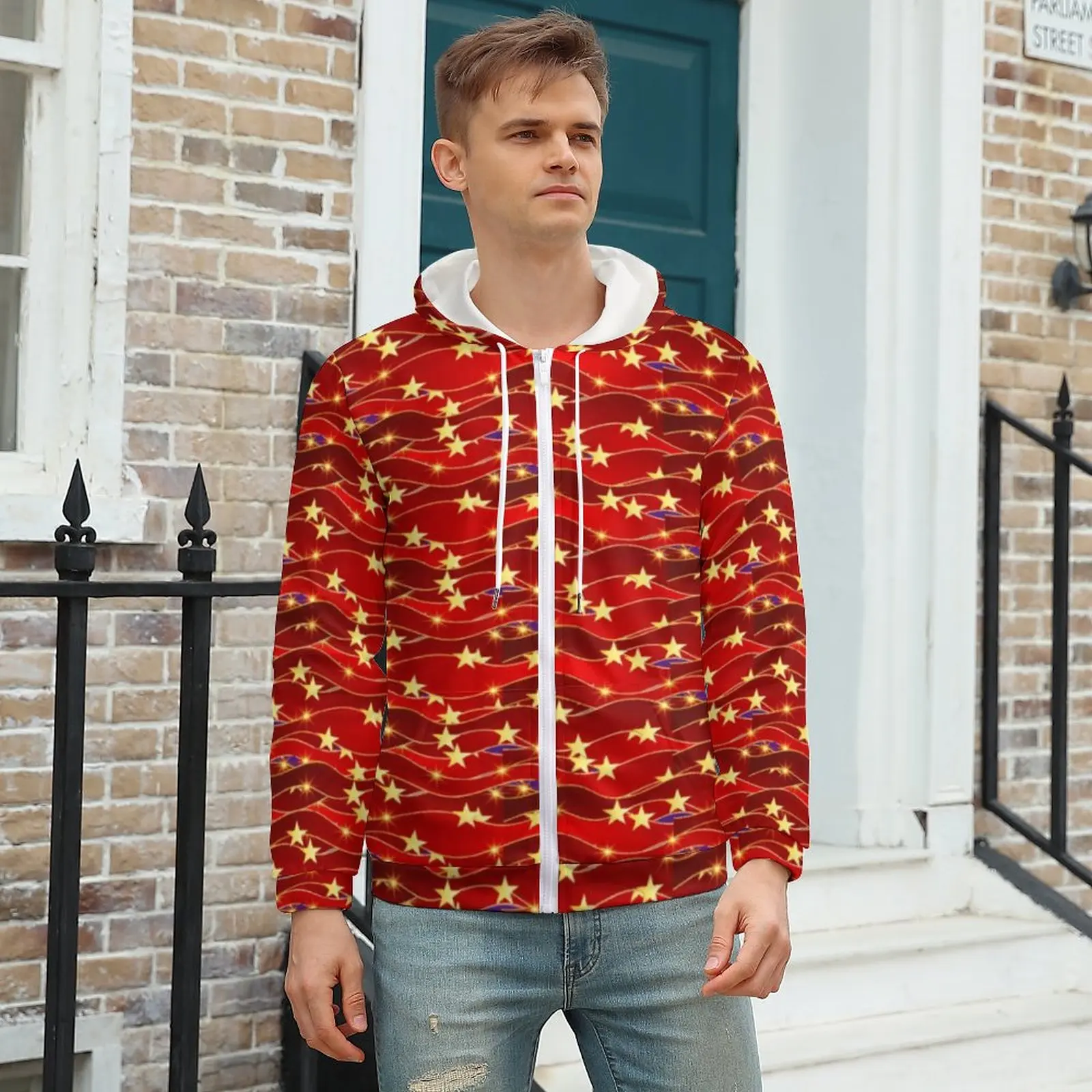 Christmas Sky Zipper Hoodies Gold Stars Print Funny Hoodie Men Long-Sleeve Oversized Streetwear Design Casual Clothes
Christmas Sky Zipper Hoodies Gold Stars Print Funny Hoodie Men Long-Sleeve Oversized Streetwear Design Casual Clothes