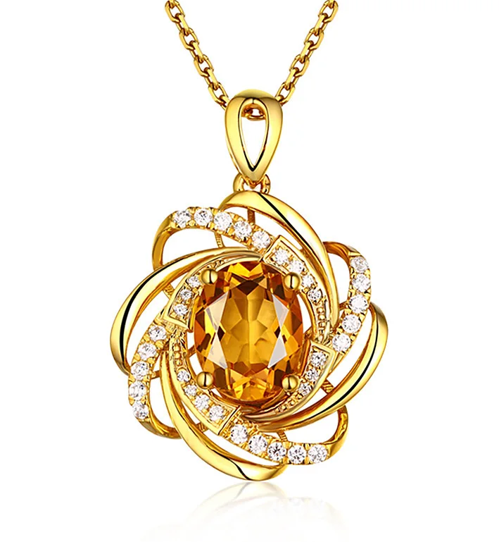 Real 18K Gold 2 Carats Topaz Pendant Women Luxury Yellow Gemstone 18 K Gold Necklace Crystal Jewelry Pendant Womens Accessoires
Real 18K Gold 2 Carats Topaz Pendant Women Luxury Yellow Gemstone 18 K Gold Necklace Crystal Jewelry Pendant Womens Accessoires