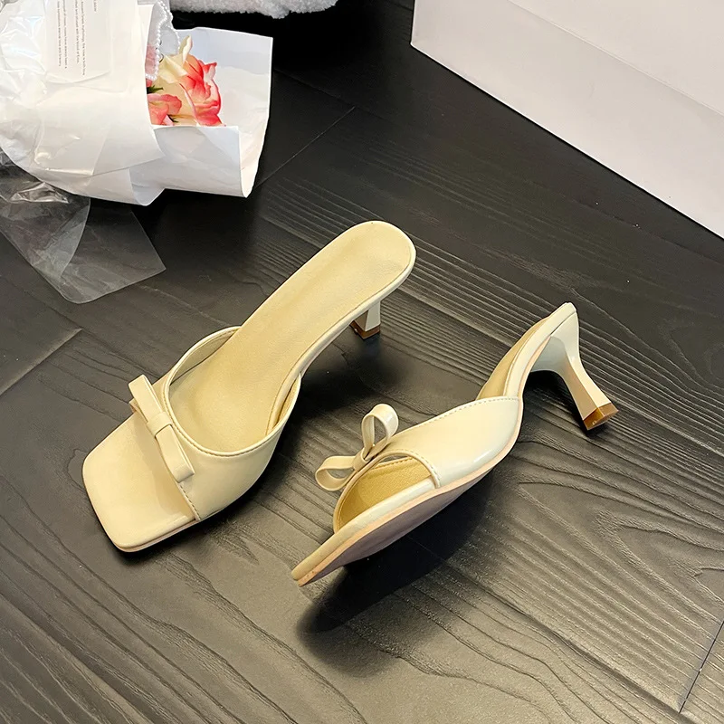 Korean Version Bowknot Slender Heel Peep Toe High Heels Female 2023 New Fashion Casual Simple High Heeled Sandals Summertime
Korean Version Bowknot Slender Heel Peep Toe High Heels Female 2023 New Fashion Casual Simple High Heeled Sandals Summertime
