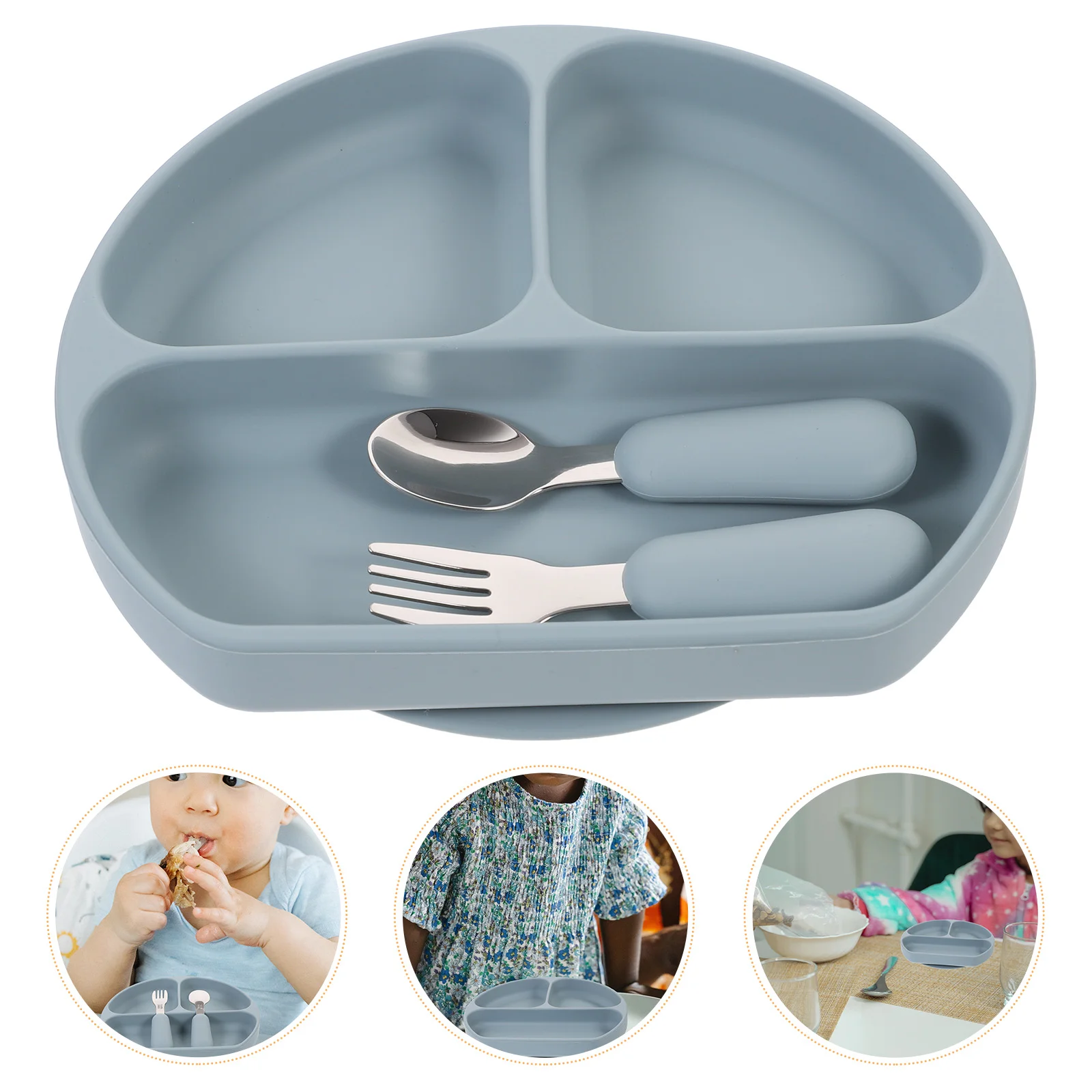 Baby Bowl Suction Silicone Plate Feeding Spoon High Chair Fork Dish Divided Self Serving Dinnerware Stick
Baby Bowl Suction Silicone Plate Feeding Spoon High Chair Fork Dish Divided Self Serving Dinnerware Stick