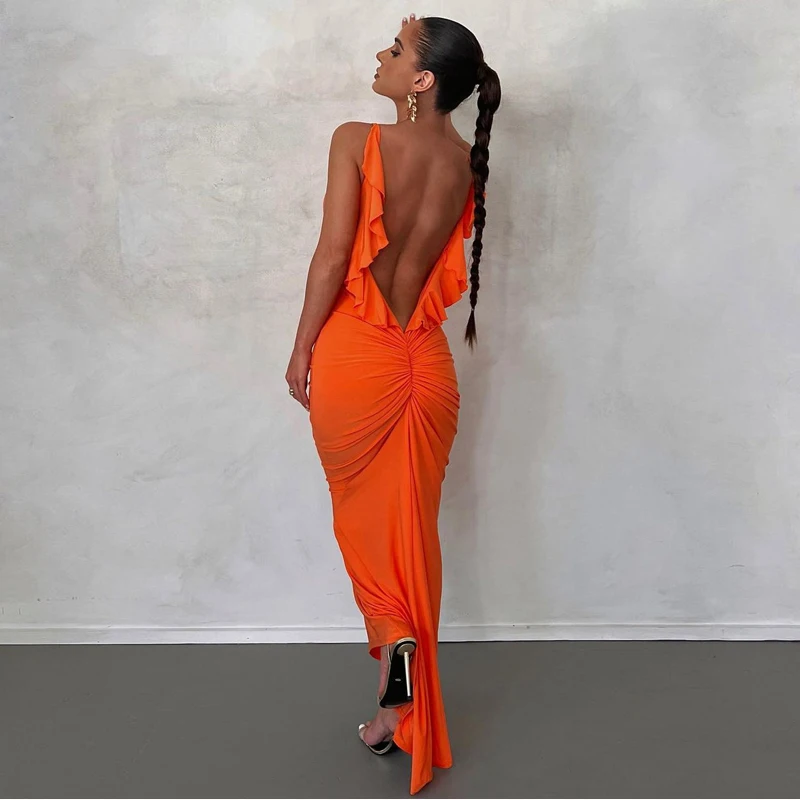 Beach Dress Summer Women 2023 Cover Up Beaches Backless Tight Crumple Female Skirt New Gotten Solid Polyester CoverUp For Wear
Beach Dress Summer Women 2023 Cover Up Beaches Backless Tight Crumple Female Skirt New Gotten Solid Polyester CoverUp For Wear