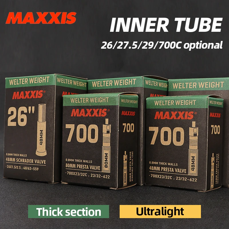 MAXXIS 2шт внутренняя труба 700c 0,6/0,8 мм толщина Ультралегкая велосипедная труба Высокое качество шины для дорожного велосипеда 26/27.5/29 AV FV запчас... 
MAXXIS 2шт внутренняя труба 700c 0,6/0,8 мм толщина Ультралегкая велосипедная труба Высокое качество шины для дорожного велосипеда 26/27.5/29 AV FV запчас...