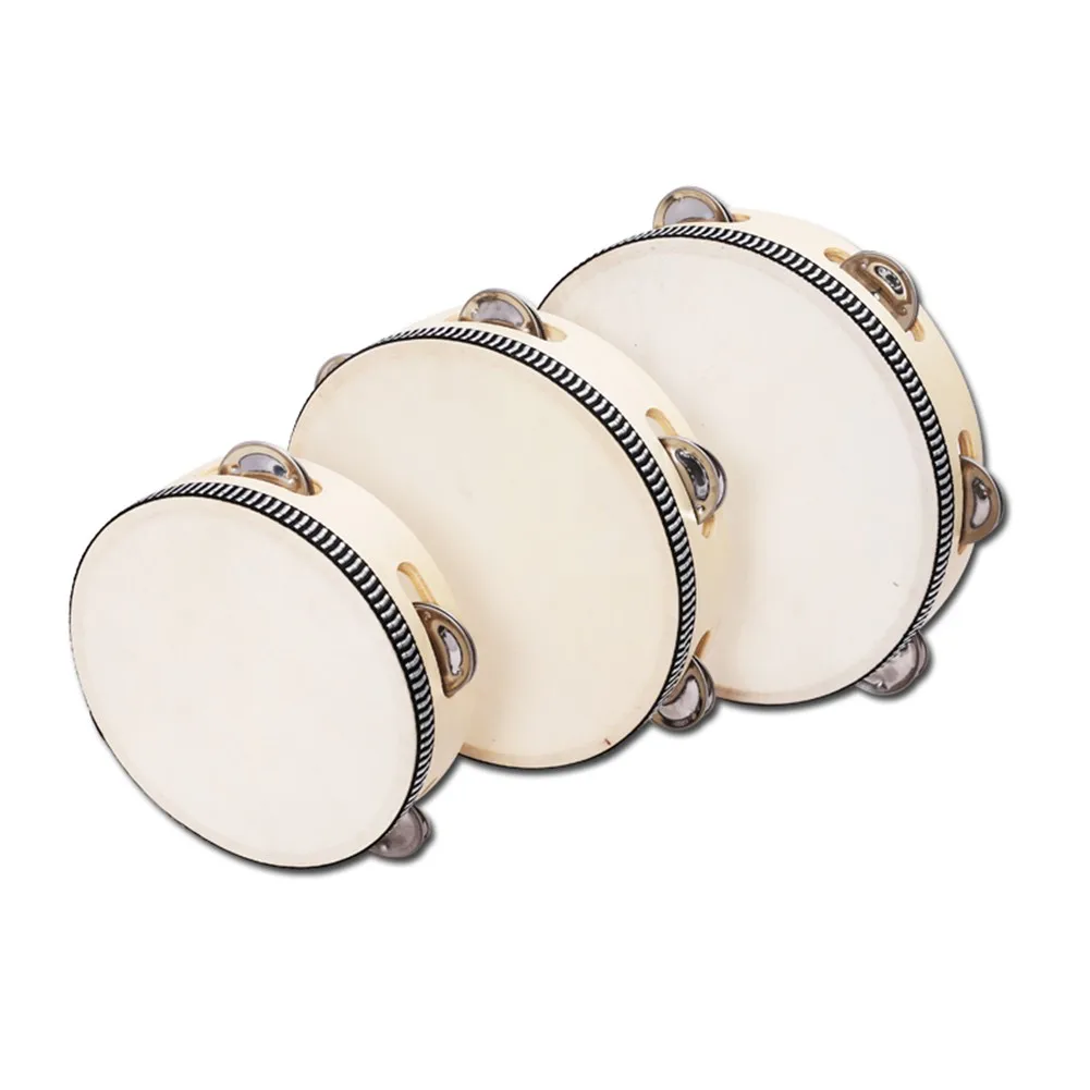 1pc 4/6/8/10in Tambourine Drum Percussion Hand Drums Toys Musical Instruments Designed With Metal Jingles Party Dancing Concert
1pc 4/6/8/10in Tambourine Drum Percussion Hand Drums Toys Musical Instruments Designed With Metal Jingles Party Dancing Concert