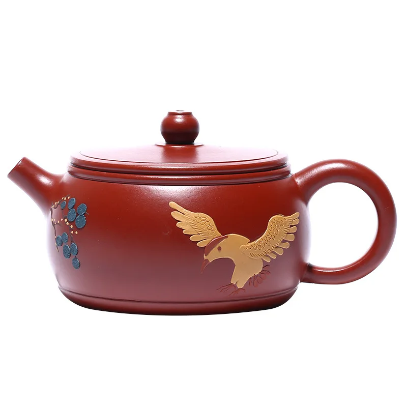 Hand-painted Ball Hole Hantile Pot Zisha Teapot Yixing Handmade Pot Kung-fu Teaware Purple Clay Drinkware For Puer Green Black
Hand-painted Ball Hole Hantile Pot Zisha Teapot Yixing Handmade Pot Kung-fu Teaware Purple Clay Drinkware For Puer Green Black