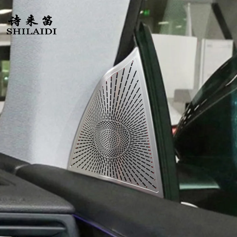 

Car Styling A Pillar Horn Cover Trim loudspeaker Decoration For Audi Q8 2019-2023 Audio Speaker Stickers Interior Accessories