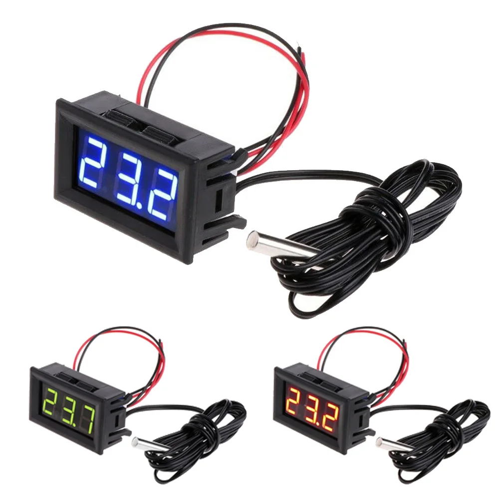 DC 5-12V Digital Temperature Sensor Meter Monitoring Thermometer Hygrometer Gauge Digital Temperature Control With Sense Probe
DC 5-12V Digital Temperature Sensor Meter Monitoring Thermometer Hygrometer Gauge Digital Temperature Control With Sense Probe
