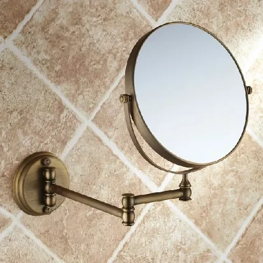 

Новинка, зеркала для ванной комнаты, увеличительное зеркало для ванной комнаты, искусственное бритье, 8 дюймов, двухстороннее античное Лату...