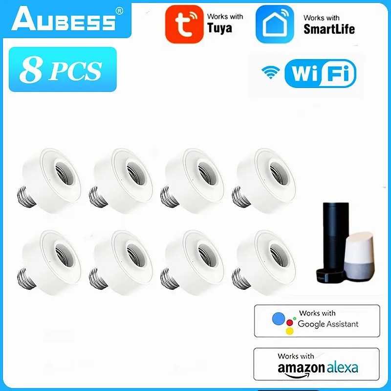 Умная светодиодная лампочка Tuya с поддержкой Wi-Fi, E26, E27, 8 шт.
Умная светодиодная лампочка Tuya с поддержкой Wi-Fi, E26, E27, 8 шт.