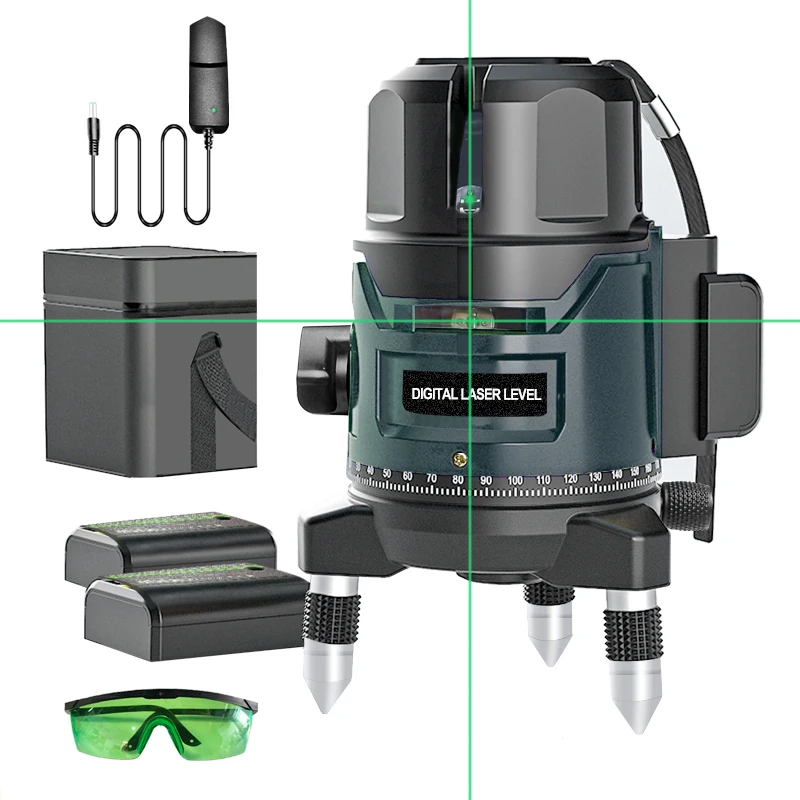 Nivel Laser Level Green Radius Series Self-leveling 5 Lines Horizontal Vertical 360 Degree Adjustment Higher Visibility
Nivel Laser Level Green Radius Series Self-leveling 5 Lines Horizontal Vertical 360 Degree Adjustment Higher Visibility