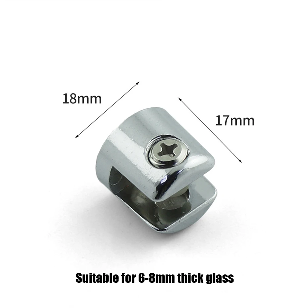 10pcs Zinc Alloy Glass Shelf Support Clamp Brackets Clip Chrome Shelves 6-8mm Clip For Fixing Glass Bathroom Mirror Tight Clips
10pcs Zinc Alloy Glass Shelf Support Clamp Brackets Clip Chrome Shelves 6-8mm Clip For Fixing Glass Bathroom Mirror Tight Clips
