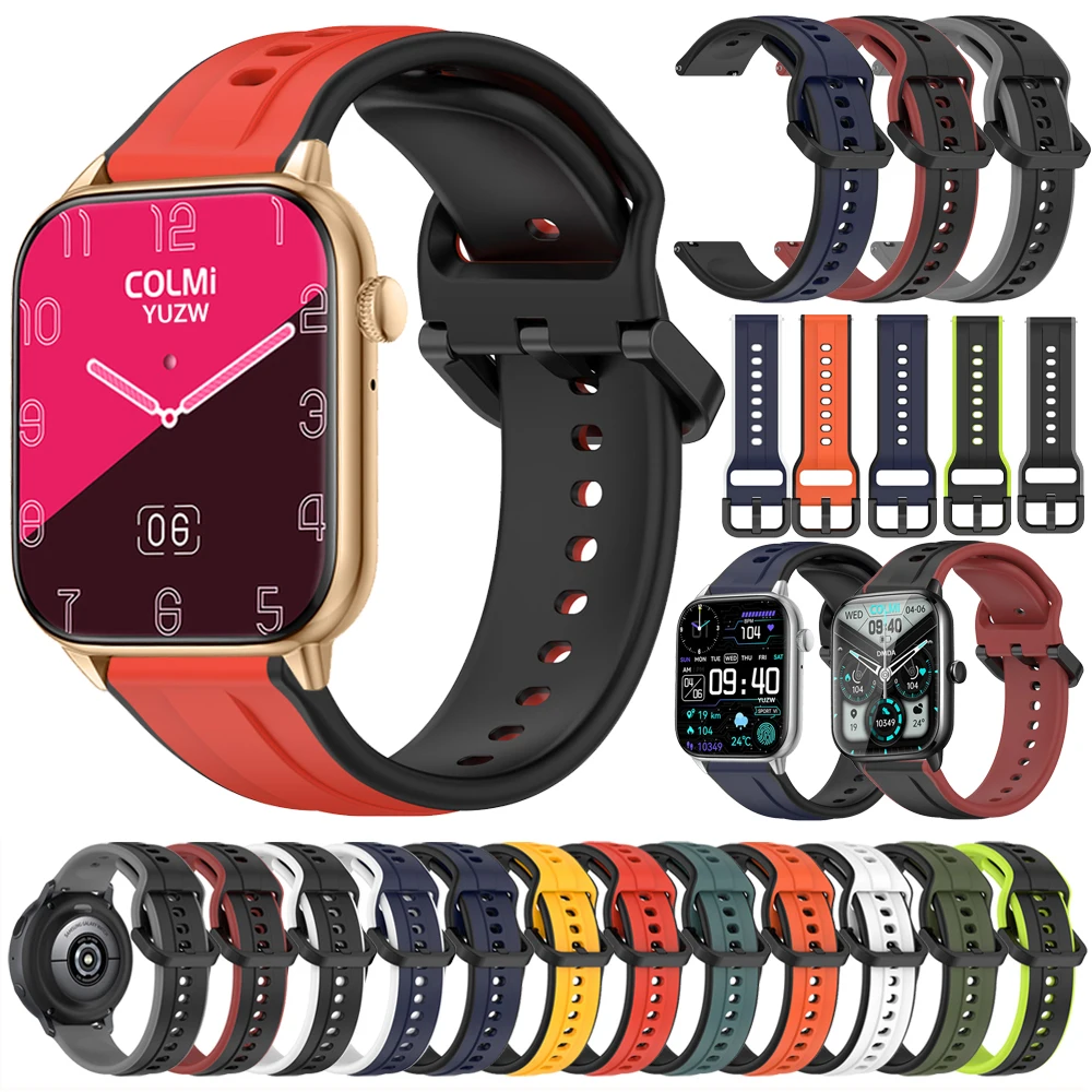 20 22mm Soft Silicone Band For COLMI C60 C61 C80 C81 Watch Strap For COLMI P28 Plus I30 i31 M41 M42 Land Wristband Bracelet Belt
20 22mm Soft Silicone Band For COLMI C60 C61 C80 C81 Watch Strap For COLMI P28 Plus I30 i31 M41 M42 Land Wristband Bracelet Belt