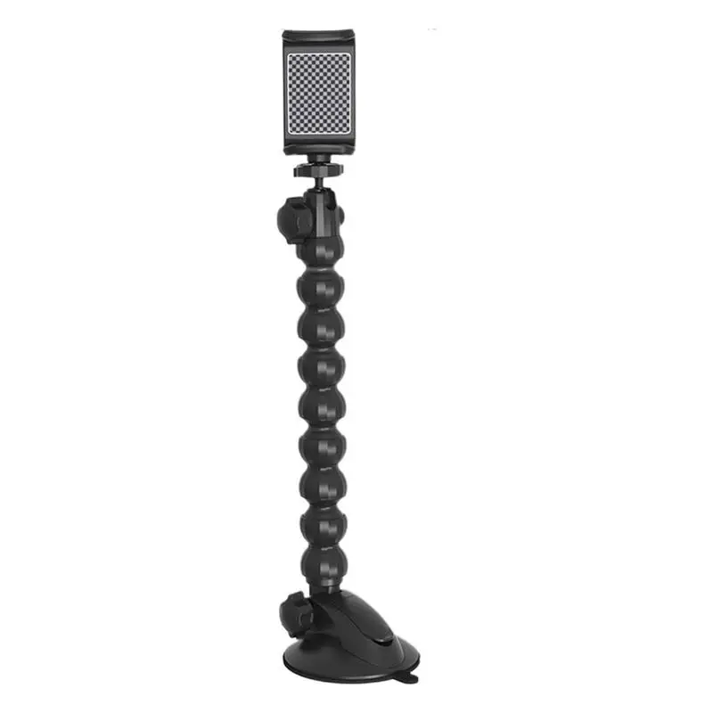 

Suction Phone Holder Adjustable Cellphone Holder Portable Car Mount Windscreen Mount With Snake-shaped 360 Rotation Flexible