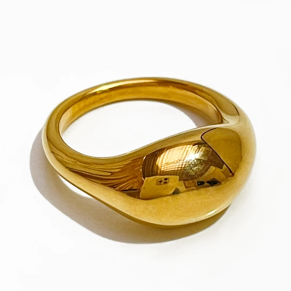 Peri'sbox Minimal Stainless Steel Gold Pvd Plated Dome Ring for Women Chunky Irregular Metal Thick Rings Daily Statement Jewelry
Peri'sbox Minimal Stainless Steel Gold Pvd Plated Dome Ring for Women Chunky Irregular Metal Thick Rings Daily Statement Jewelry