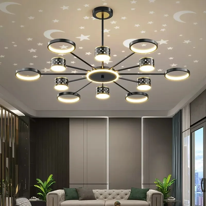 Chandeliers LED Ceiling Modern Pendant Lamp For Living Room Decor Romantic Black Gold Creative Personality Chandelier Lights
Chandeliers LED Ceiling Modern Pendant Lamp For Living Room Decor Romantic Black Gold Creative Personality Chandelier Lights