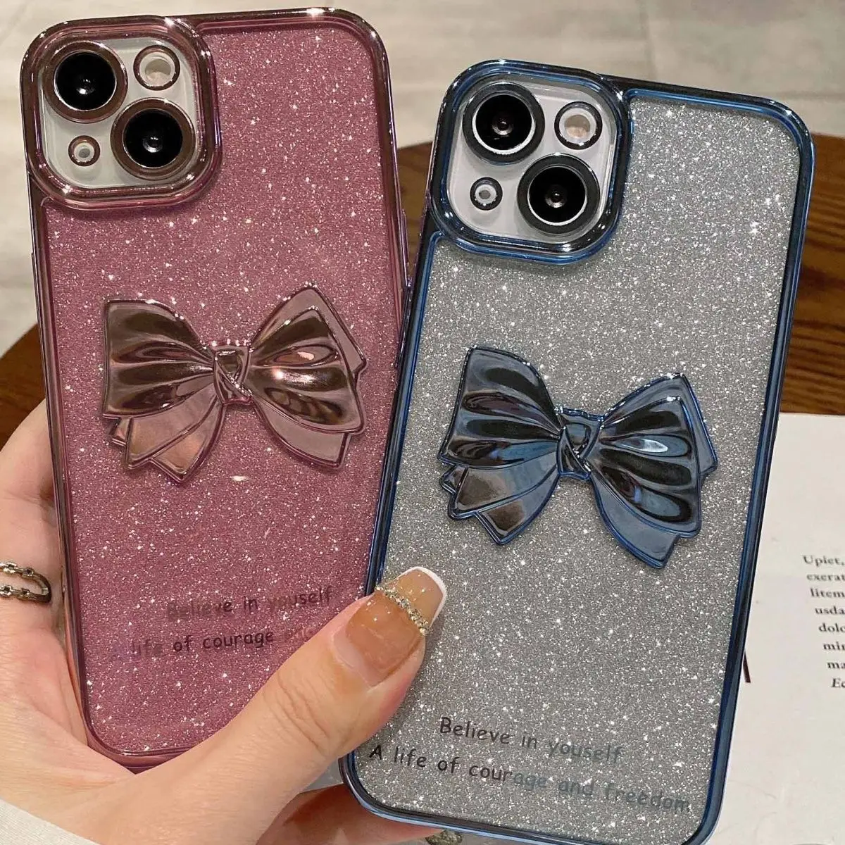 luxurious Glitter Plating Bow Phone Case For iPhone 13 12 11 Pro Max Shockproof Silicone Soft Shell
luxurious Glitter Plating Bow Phone Case For iPhone 13 12 11 Pro Max Shockproof Silicone Soft Shell