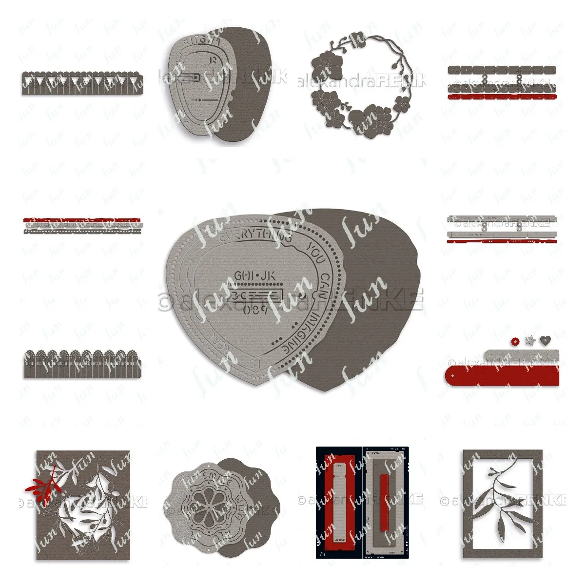 

NEW Sakura Wreath Olive Branch Rectangle Label Set Frame Metal Cutting Dies for DIY Scrapbooking Album Paper Card Decor Stencils