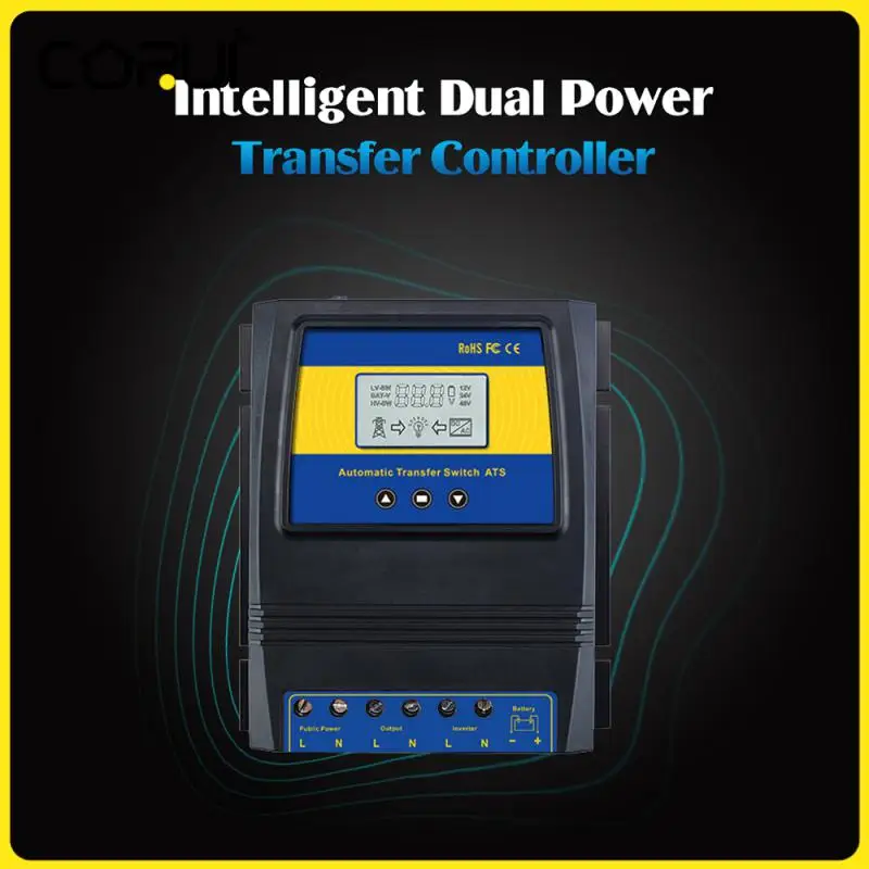 Automatic ATS Dual Power Transfer Switch Solar Charge Controller for Solar wind System DC 12V 24V 48V AC 110V 220V on/off grid
Automatic ATS Dual Power Transfer Switch Solar Charge Controller for Solar wind System DC 12V 24V 48V AC 110V 220V on/off grid