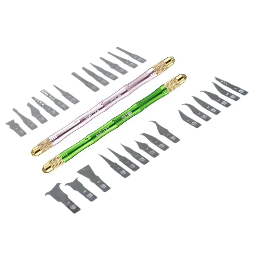 BST-69A DIY резьба Ножи двухцелевые мужские солнцезащитные очки ручка с 27 шт. лезвия, ремесло резки Процессор NAND чип в корпусе с шариковыми выводами инструментов Съемник элементов для удаления клея Инструменты для телефона
BST-69A DIY резьба Ножи двухцелевые мужские солнцезащитные очки ручка с 27 шт. лезвия, ремесло резки Процессор NAND чип в корпусе с шариковыми выводами инструментов Съемник элементов для удаления клея Инструменты для телефона