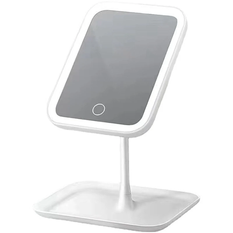 Portable Travel 3-Color Touch Adjustable LED Light Cosmetic Mirror, USB Rechargeable, 90 Degree Free Rotation
Portable Travel 3-Color Touch Adjustable LED Light Cosmetic Mirror, USB Rechargeable, 90 Degree Free Rotation