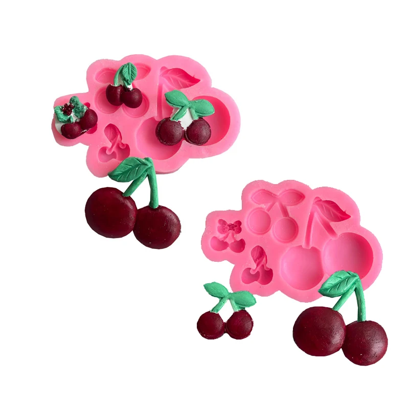 Cherry Fondant Mold For Cupcake Cake Decoration Fruit Shape Silicone Mould Sugar Craft Candy Chocolate Supplies Accessories Tool
Cherry Fondant Mold For Cupcake Cake Decoration Fruit Shape Silicone Mould Sugar Craft Candy Chocolate Supplies Accessories Tool