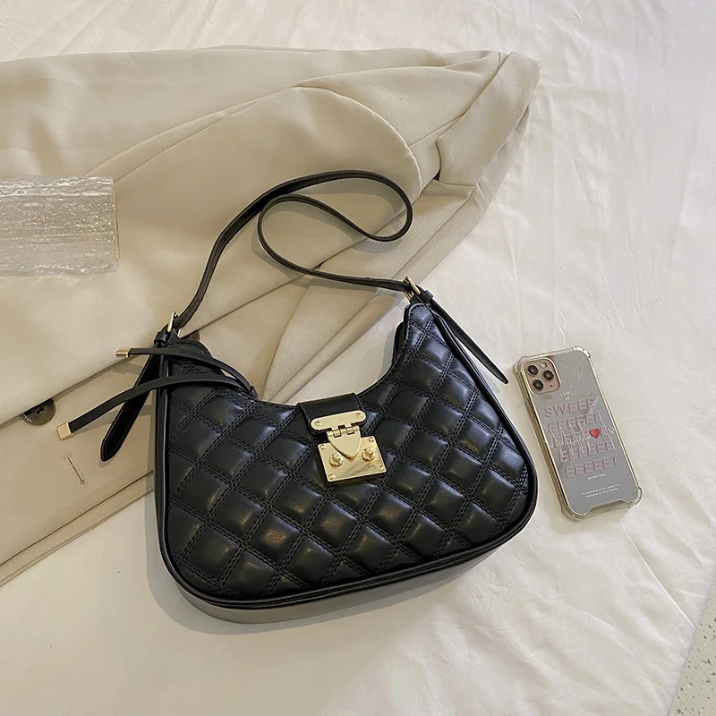 Simple Women's Bag Rhombic Lattice Handbag and Purse High Quality Hardware Buckle Shoulder Bag Fashion Messenger Bags for Women
Simple Women's Bag Rhombic Lattice Handbag and Purse High Quality Hardware Buckle Shoulder Bag Fashion Messenger Bags for Women