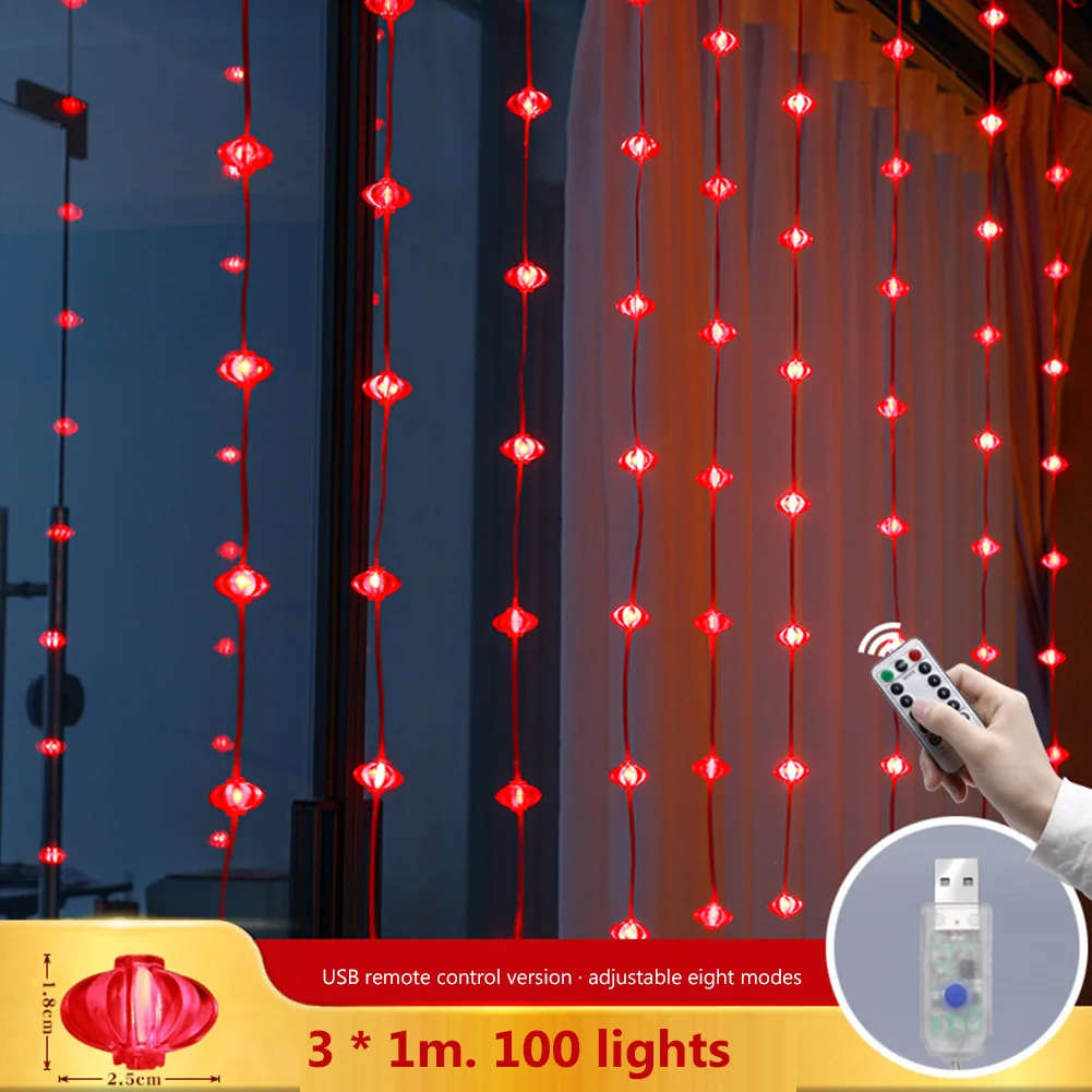 100/200LED Decorative Light Wireless Remote Control USB Chinese Knot Lanterns String Lighting Ornaments New Year Gifts for Party
100/200LED Decorative Light Wireless Remote Control USB Chinese Knot Lanterns String Lighting Ornaments New Year Gifts for Party