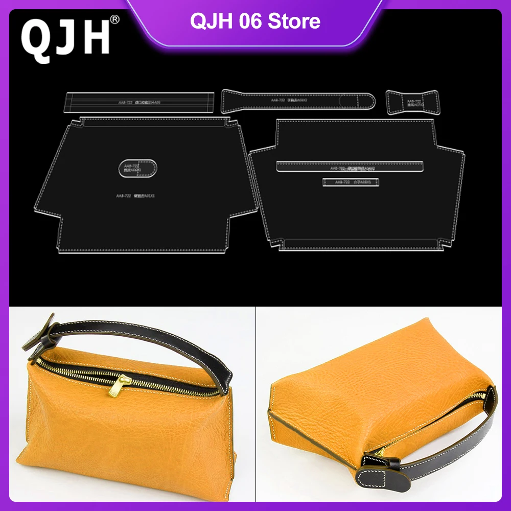 Handmade Leather Tools Bag Version Type Hand Pull Bag Handbag Holding Bag Women's bag Makeup Bag DIY Template
Handmade Leather Tools Bag Version Type Hand Pull Bag Handbag Holding Bag Women's bag Makeup Bag DIY Template