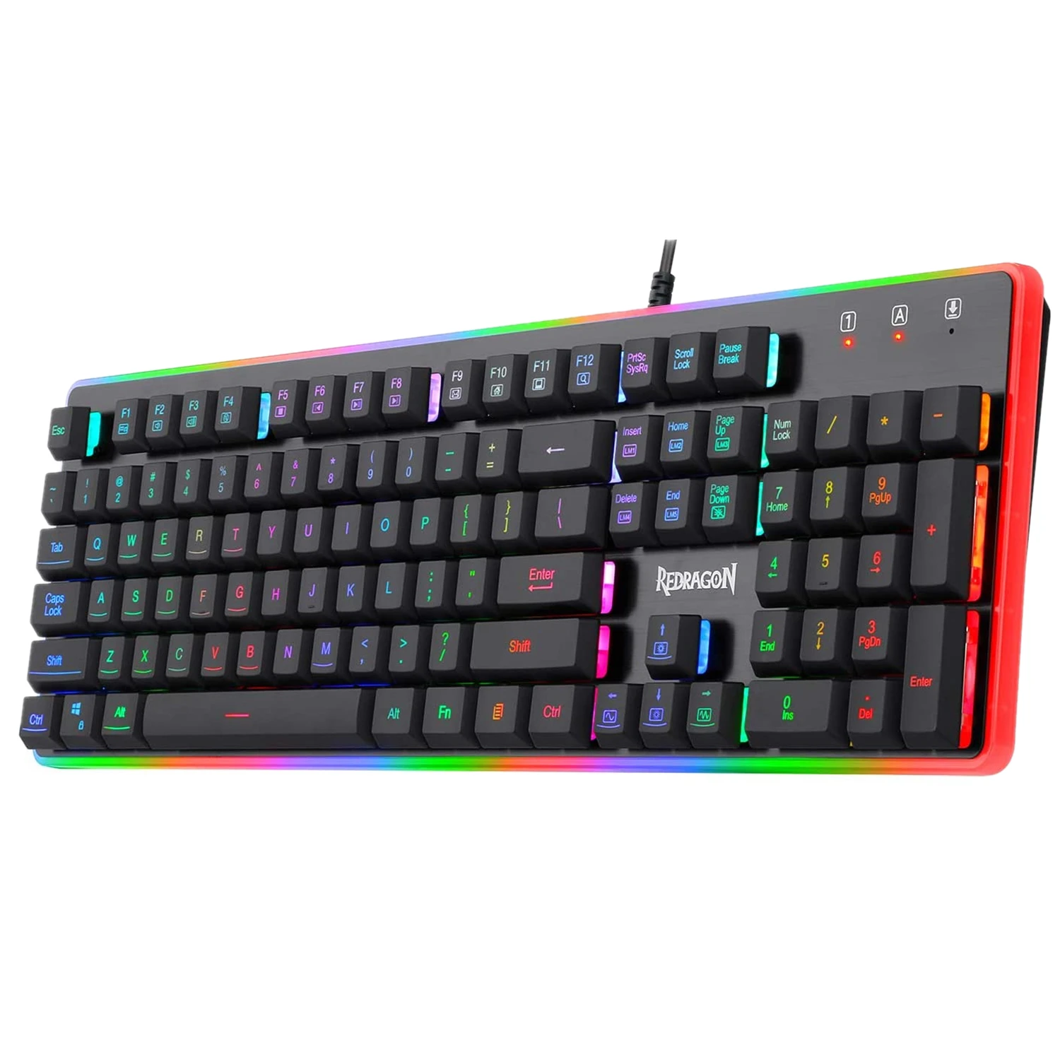 Redragon K509 RGB Gaming Keyboard RGB LED Backlit Illuminated 104 Key Silent Keyboard with Wrist Rest for Windows PC Games
Redragon K509 RGB Gaming Keyboard RGB LED Backlit Illuminated 104 Key Silent Keyboard with Wrist Rest for Windows PC Games
