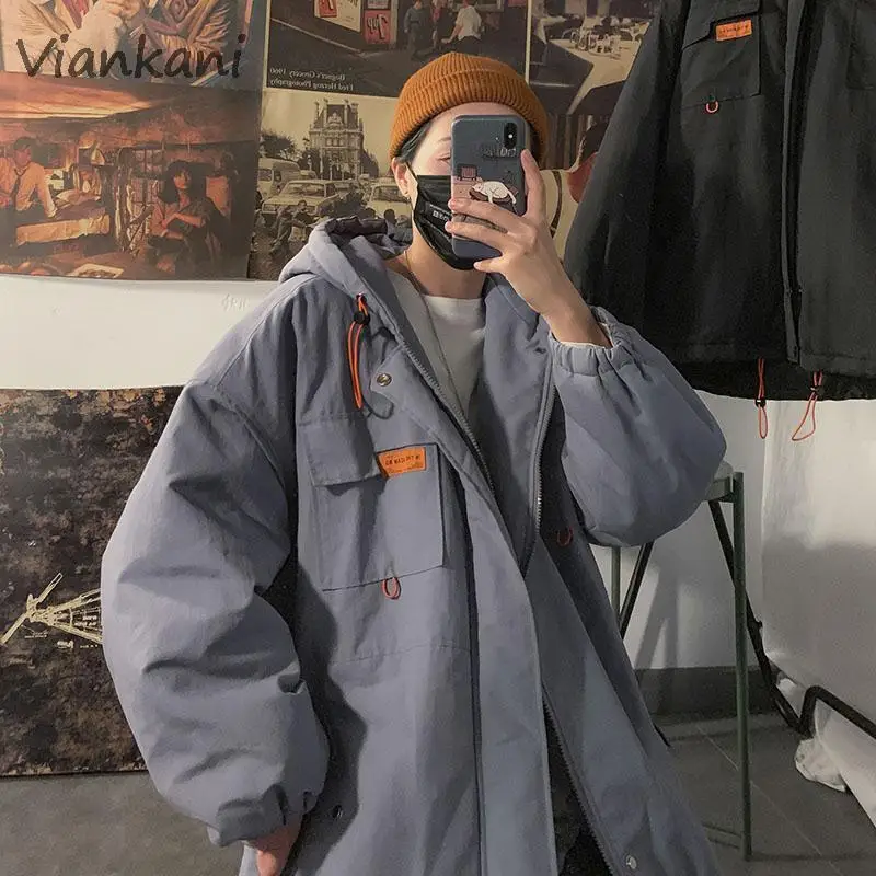 Men Parkas Winter 2022 Fashiobn Black Streetwear Coats New Casual Hooded Puffer Jackets Male Harajuku Pocket Hip Hop Parkas
Men Parkas Winter 2022 Fashiobn Black Streetwear Coats New Casual Hooded Puffer Jackets Male Harajuku Pocket Hip Hop Parkas