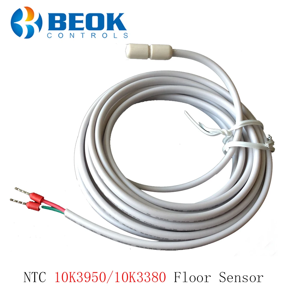 Beok NTC 10K3950 датчик температуры пола 3 метра
Beok NTC 10K3950 датчик температуры пола 3 метра