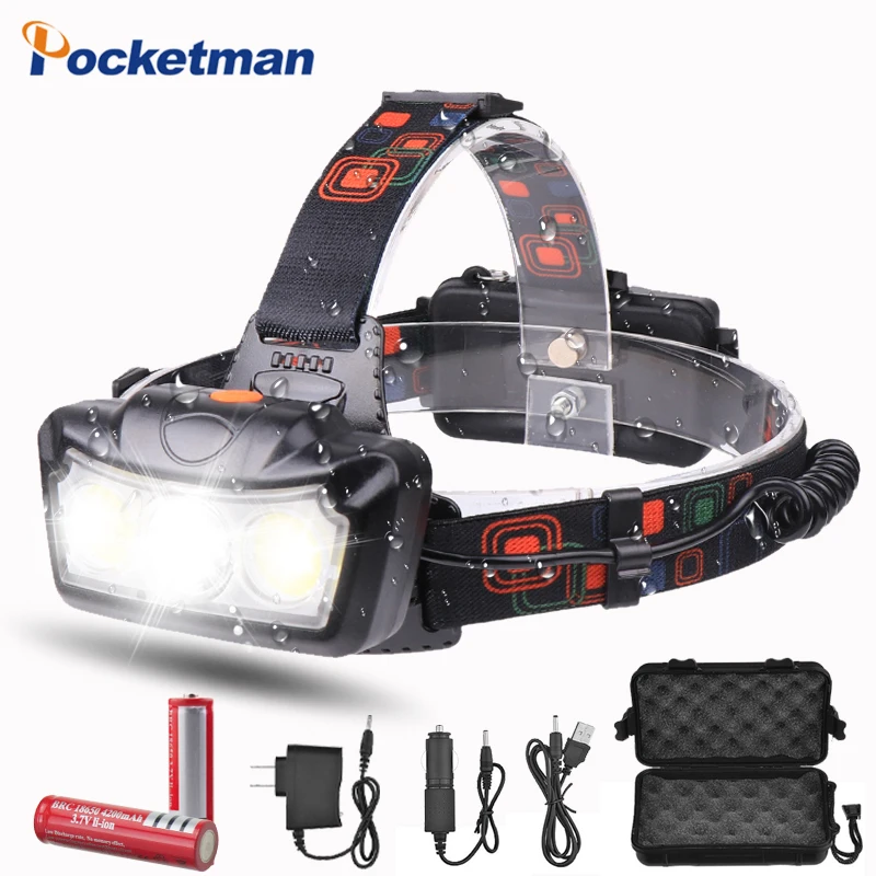 The Most Powerful Headlamp Light Waterproof COB Head Torch Flashlight Super Bright Head Lamp 18650 Lantern Outdoor Camping Lamp
The Most Powerful Headlamp Light Waterproof COB Head Torch Flashlight Super Bright Head Lamp 18650 Lantern Outdoor Camping Lamp