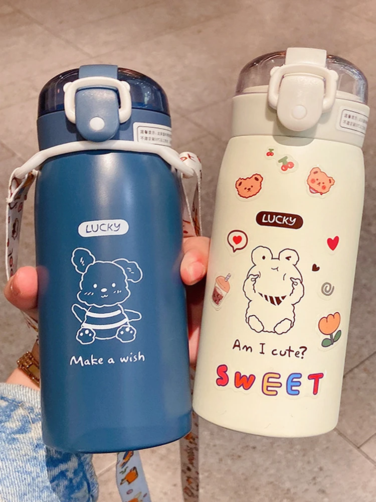 Cute Water Bottle Cartoons Stainless Steel Vacuum Flask Coffee Tea Milk Travel Straw Cup Bear Water Bottle Thermos
Cute Water Bottle Cartoons Stainless Steel Vacuum Flask Coffee Tea Milk Travel Straw Cup Bear Water Bottle Thermos