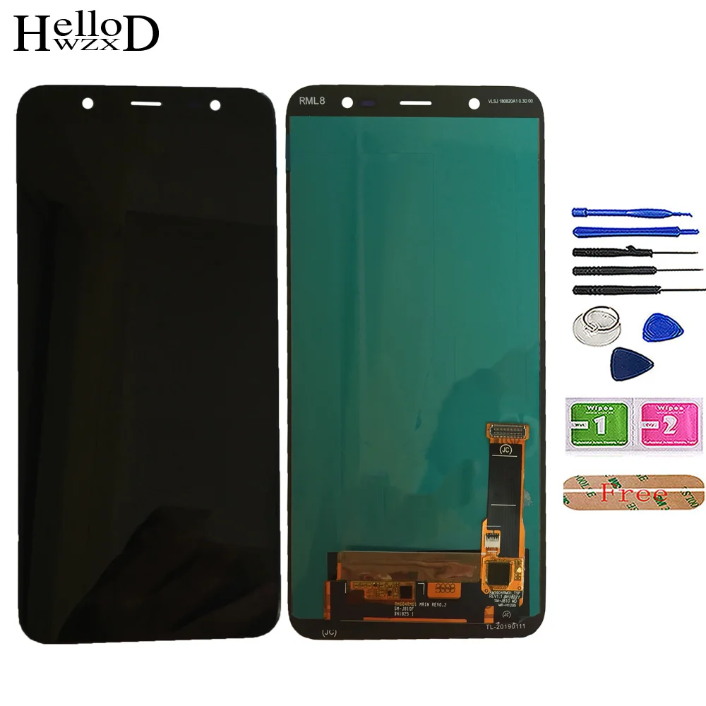 OLED Incell LCD Display For Samsung Galaxy J8 2018 J810F J810M SM-J810F J810M Touch Screen Digitizer Assembly Panel Parts Tools
OLED Incell LCD Display For Samsung Galaxy J8 2018 J810F J810M SM-J810F J810M Touch Screen Digitizer Assembly Panel Parts Tools