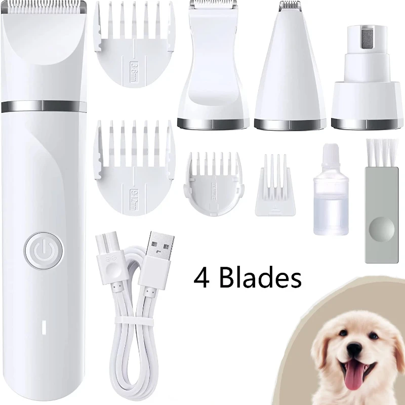 Electric Dog Clippers,Low Noise Cordless Electric Pet Cat Dog Hair Cutting Clipper Trimmer Shaver Grooming Set Kit with 4 Cutter
Electric Dog Clippers,Low Noise Cordless Electric Pet Cat Dog Hair Cutting Clipper Trimmer Shaver Grooming Set Kit with 4 Cutter