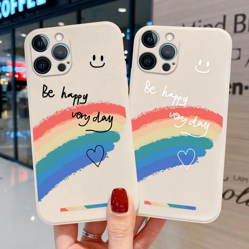 Rainbow funda For iphone 13 case 11 12 Pro Max X XR XS 7 8 6 6S Plus Mini SE 2 3 Cover Silicone iphone12 Shockproof Funda Bumper
Rainbow funda For iphone 13 case 11 12 Pro Max X XR XS 7 8 6 6S Plus Mini SE 2 3 Cover Silicone iphone12 Shockproof Funda Bumper