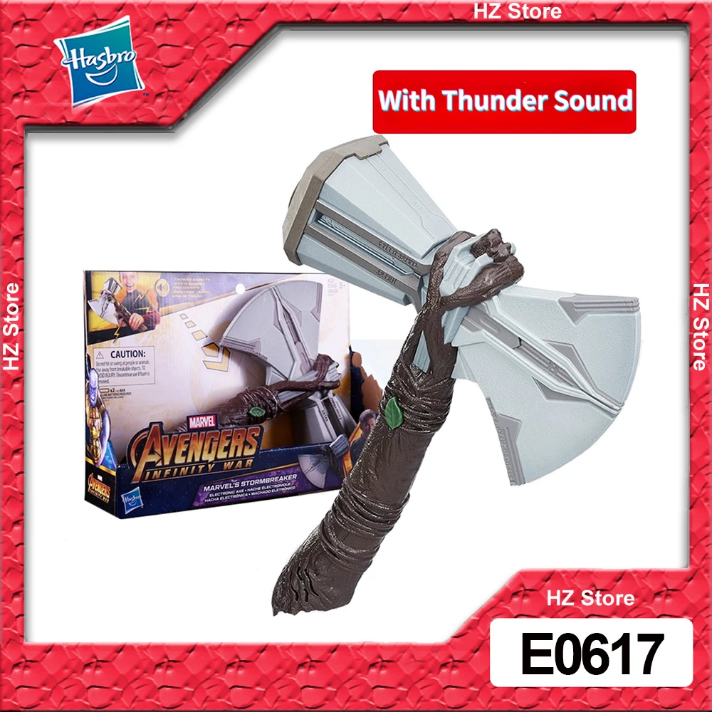Hasbro Avengers Marvel Infinity War Thor Hammer Axe Speaking Thor Toy Stormbreaker Electronic Axe for Kids Birthday Gift E0617
Hasbro Avengers Marvel Infinity War Thor Hammer Axe Speaking Thor Toy Stormbreaker Electronic Axe for Kids Birthday Gift E0617