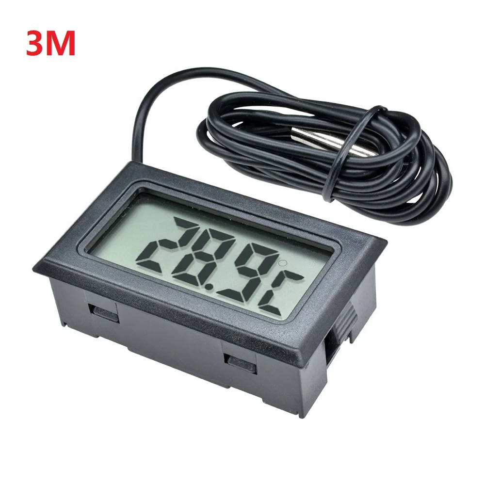 Digital Temperature Hygrometer Sensor Instrument LCD With Waterproof Probe Mini Digital LCD Thermometer Thermograph For Aquarium
Digital Temperature Hygrometer Sensor Instrument LCD With Waterproof Probe Mini Digital LCD Thermometer Thermograph For Aquarium