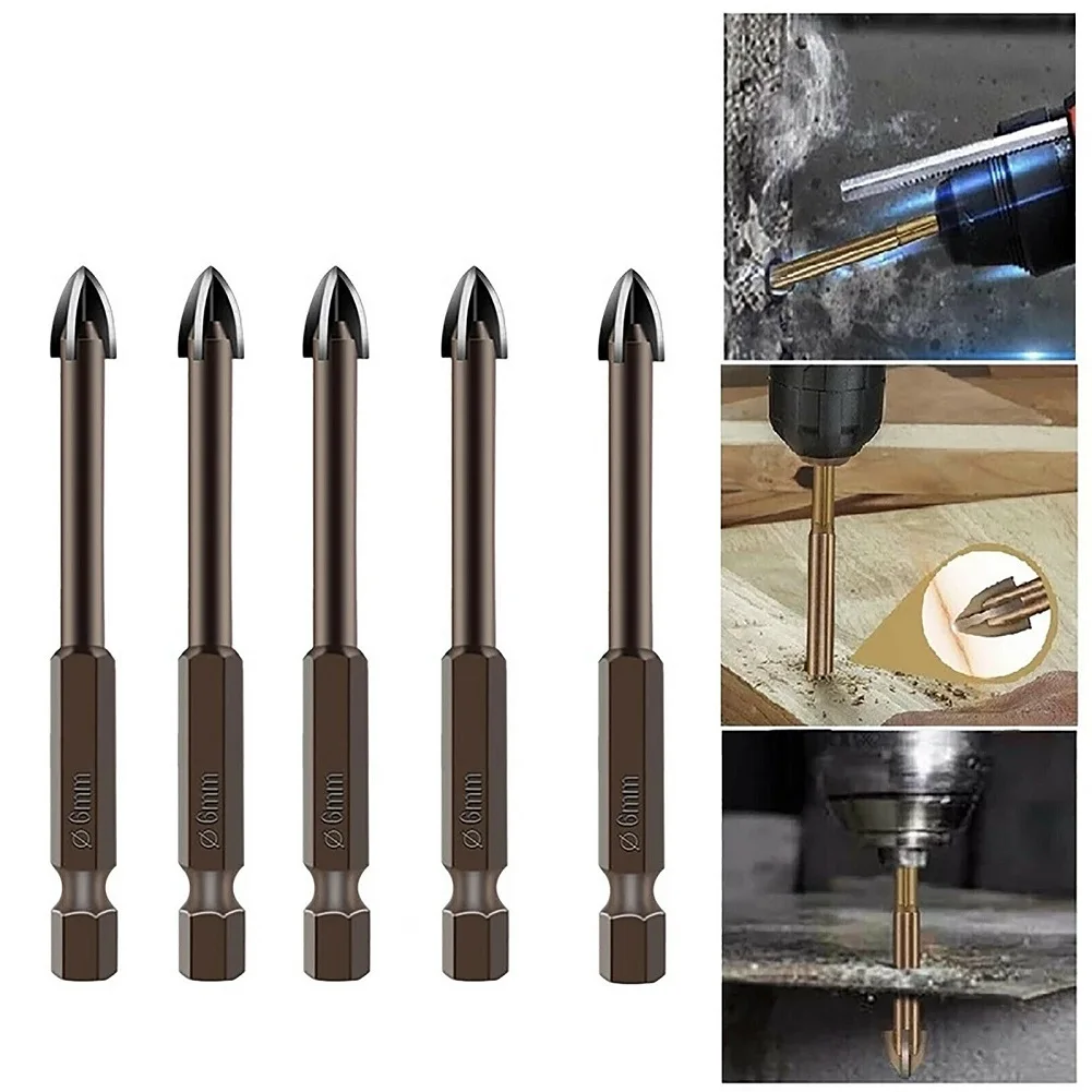 10 Pcs Tile Porcelain Drill Bit Kit Marble Ceramic Glass Brick Hex Shank Spear Head 6mm Diameter 74mm Length Drill Bits
10 Pcs Tile Porcelain Drill Bit Kit Marble Ceramic Glass Brick Hex Shank Spear Head 6mm Diameter 74mm Length Drill Bits