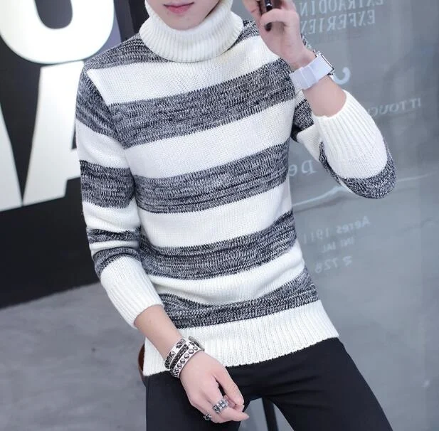 Men's Sweaters Winter High Neck Thick Warm Sweater Men Turtleneck Brand Mens Slim Fit Pullover Knitwear Male Double Collar
Men's Sweaters Winter High Neck Thick Warm Sweater Men Turtleneck Brand Mens Slim Fit Pullover Knitwear Male Double Collar