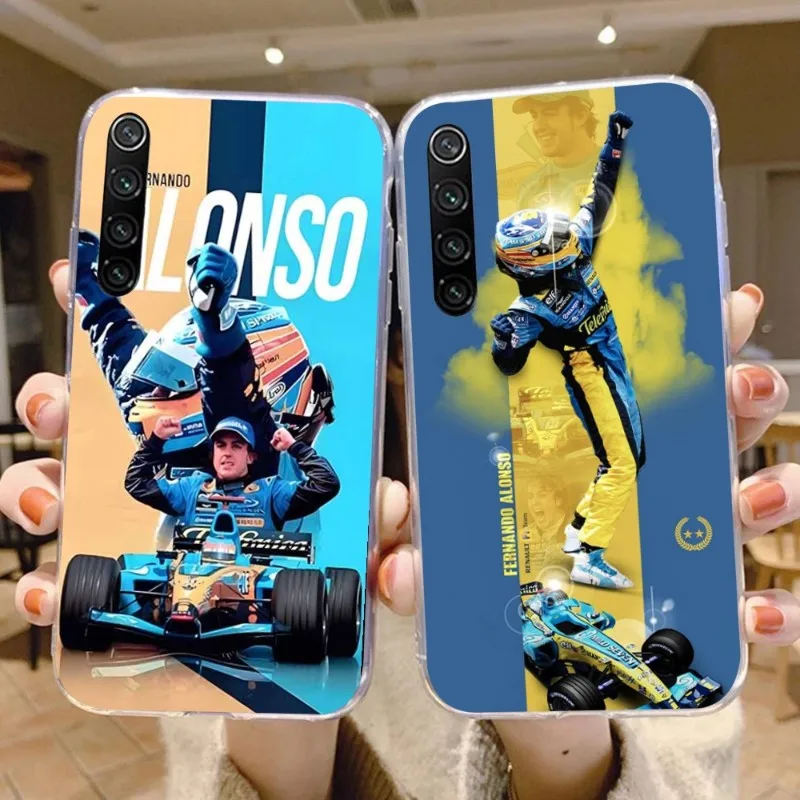 F1 Racing Fernando Alonso Phone Case for Xiaomi 13 Lite 12 11T 10 9 Redmi Note 11 10 10S Pro 9 9A 8 Clear Cover Funda Shell
F1 Racing Fernando Alonso Phone Case for Xiaomi 13 Lite 12 11T 10 9 Redmi Note 11 10 10S Pro 9 9A 8 Clear Cover Funda Shell