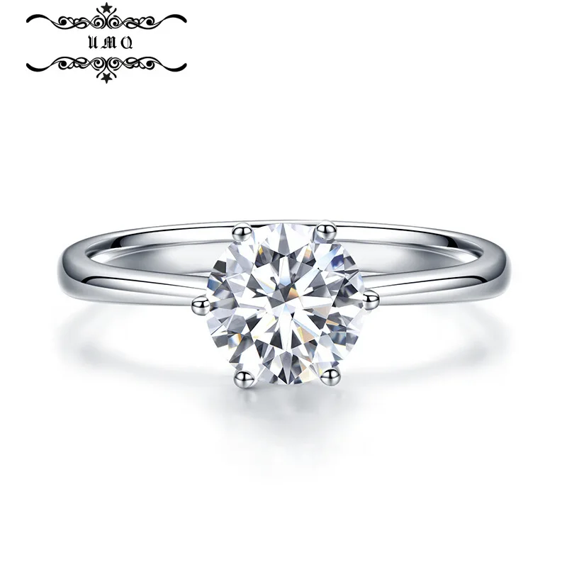 Star Eye Jewelry Mossan Stone Ring Cultivation Women's Ring Gold d Color One Carat Diamond Ring Classic Six Claw Crown 
Star Eye Jewelry Mossan Stone Ring Cultivation Women's Ring Gold d Color One Carat Diamond Ring Classic Six Claw Crown