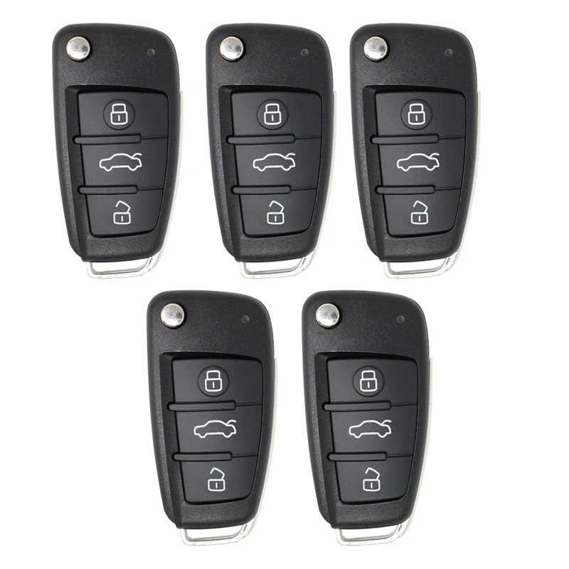 For Xhorse XKA600EN Universal Wire Remote Key Flip Fob 3 Buttons For A6 Q7 Type For VVDI Key Accessory Part 5Pcs/Lot
For Xhorse XKA600EN Universal Wire Remote Key Flip Fob 3 Buttons For A6 Q7 Type For VVDI Key Accessory Part 5Pcs/Lot