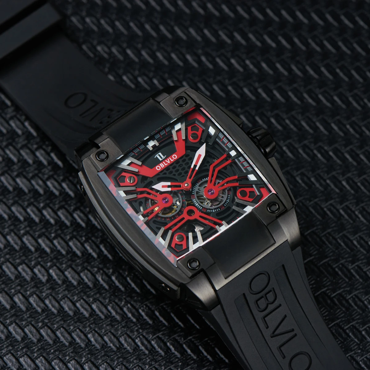 OBLVLO Luxury Men Automatic Mechanical Watch Super Luminous Skeleton Stainless Steel Case Rubber Strap Glass Waterproof Sport GM
OBLVLO Luxury Men Automatic Mechanical Watch Super Luminous Skeleton Stainless Steel Case Rubber Strap Glass Waterproof Sport GM